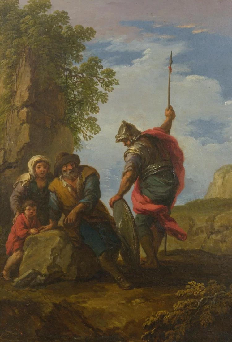 Banditi in un paesaggio roccioso